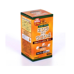 Viên Uống Chiết Xuất Nghệ Wellness Life Science King Ukon 4 - Tăng Cường Sức Đề Kháng, Bảo Vệ Dạ Dày, Gan, Dạng Nhỏ Dễ Uống, 600 Viên
