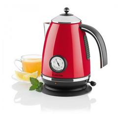 Ấm Siêu Tốc Klarstein 1.7L 2200W Phong Cách Cổ Điển Retro - Thiết Kế Dễ Sử Dụng, Chất Liệu Cách Nhiệt Bảo Vệ Ơn Hòa
