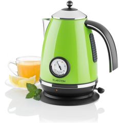 Ấm Siêu Tốc Klarstein 1.7L 2200W Phong Cách Cổ Điển Retro - Thiết Kế Dễ Sử Dụng, Chất Liệu Cách Nhiệt Bảo Vệ Ơn Hòa