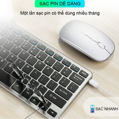 Bàn Phím Không Dây Mini Sidotech V780 Thông Minh - Thiết Kế Nhỏ Gọn, Tương Thích Với Laptop, Máy Tính Bảng, Điện Thoại