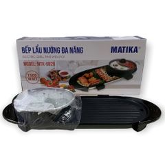 Bếp lẩu nướng không khói 2 ngăn Matika MTK-6929
