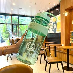 Bình Đựng Nước Thể Thao Ống Hút Dây Đeo - Nhựa PC An Toàn, Tiện Lợi Mang Theo Tập Gym, Du Lịch - Nhiều Màu Sắc 600ml-2000ml
