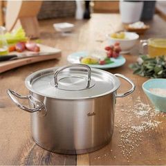 Bộ Nồi Inox Cao Cấp Fissler Original Profi Collection 5 Món - Thiết Kế Bền Đẹp, Dùng Cho Mọi Loại Bếp, Hiệu Suất Nấu Nướng Tối Ưu
