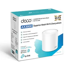 Bộ phát Wifi Mesh TP-Link Deco X50 WiFi 6 AX3000 - Phủ sóng mạnh mẽ, kết nối 150 thiết bị, Cài đặt dễ dàng cho ngôi nhà thông minh