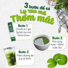 Bột Rau Má Nguyên Chất Goce 72g - Hỗ Trợ Thanh Nhiệt, Giải Độc Cơ Thể Từ Thiên Nhiên, Dinh Dưỡng Tốt Cho Sức Khỏe