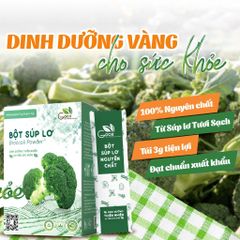 Bột Súp Lơ Goce Nguyên Chất Sấy Lạnh - Bổ Sung Vitamin C Tăng Cường Miễn Dịch và Giảm Cân, Đóng Gói Tiện Dụng 72g