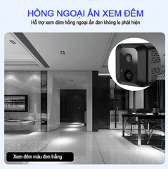 Camera 4G Full HD 1080P Minivan C2V - Giám sát từ xa, kết nối điện thoại qua SIM, góc nhìn 120 độ, đêm nhìn rõ với đèn hồng ngoại.