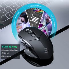 Chuột Gaming Không Dây Bluetooth Sidotech Inphic P6W - Thiết Kế Tối Ưu Dành Cho Game Thủ, Pin 500mAh, Kết Nối Ổn Định
