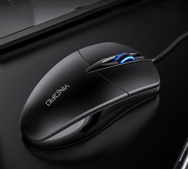 Chuột máy tính dây chống ồn Sidotech P20 - Thiết kế công thái học, LED game, độ nhạy 1200DPI, phù hợp văn phòng và chơi game