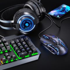 Combo Bàn Phím V4 Pro + Tai Nghe Gaming G2E + Chuột Gaming G5 SIDOTECH - Phụ Kiện Tối Ưu Cho Game Thủ và Thiết Kế