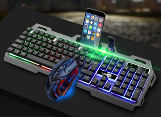 Combo Bàn Phím V4 Pro + Tai Nghe Gaming G2E + Chuột Gaming G5 SIDOTECH - Phụ Kiện Tối Ưu Cho Game Thủ và Thiết Kế