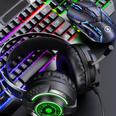 Combo Bàn Phím V4 Pro + Tai Nghe Gaming G2E + Chuột Gaming G5 SIDOTECH - Phụ Kiện Tối Ưu Cho Game Thủ và Thiết Kế