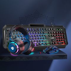 Combo Bàn Phím SIDOTECH V5 Pro + Chuột Gaming G5 + Tai Nghe P300 - Phụ Kiện Máy Tính Chất Lượng Cao Cho Game Thủ và Văn Phòng