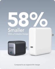 Củ sạc Anker 65W A2663 Nano II - Sạc nhanh USB-C Compact cho iPhone, MacBook, Laptop - Công nghệ GAN II tiên tiến