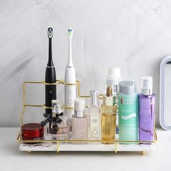 Khay sứ đựng đồ bàn chải và kem đánh răng phong cách Hàn Quốc sang trọng - Thiết kế độc đáo, chất liệu cao cấp, trang trí nhà cửa hoàn hảo