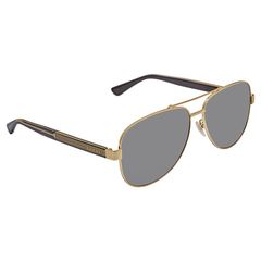 Kính mát Gucci Grey Aviator Men's Sunglasses GG0528S 006 63