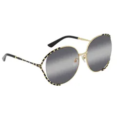 Kính râm nữ Gucci Grey Round Ladies Sunglasses GG0595S 005 64