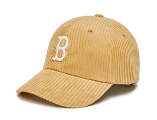 Mũ MLB Corduroy Unstructured Ball Cap Boston Red Sox 3ACPC0126-43BGS màu vàng