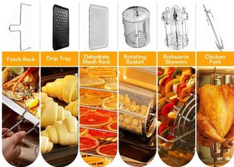 Nồi Chiên Không Dầu Haruto HAF812 12L - Bộ Lọc Mùi, Lọc Khói, Công Nghệ Rapid Air 360 Cho Món Ăn Lành Mạnh