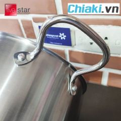 Nồi Inox 304 Fivestar Plus 16cm Đáy Liền Kèm Vung - Thiết Kế Sang Trọng, Chịu Nhiệt Tốt, Dùng Cho Mọi Loại Bếp