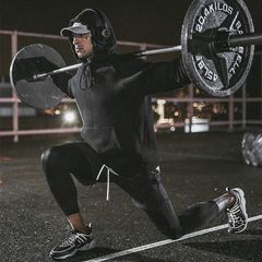 Quần Đùi Tập Gym Nam Có Lót Legging Thể Thao - Chất Liệu Cotton, Polyester, Đen Camo, Tiện Lợi Với Túi Khóa Kéo