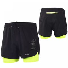 Quần Thể Thao Đạp Xe Chạy Bộ 2 Lớp Asxureo - Chất Liệu Polyester Spandex Thoáng Mát, Nhiều Màu Sắc, Thoải Mái Khi Vận Động