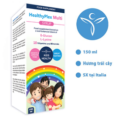 Siro HealthyPlex Multi 150ml - Hỗ trợ tăng đề kháng cho trẻ với Vitamin, Khoáng chất và Lysine - Dinh dưỡng cho bé khỏe mạnh