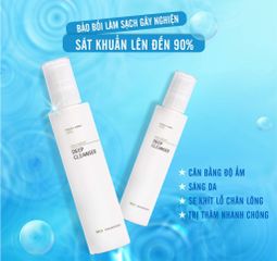 Sữa Rửa Mặt Sạch Sâu Innoaesthetics Inno - Derma Deep Cleanser 200ml Cho Da Dầu, Ngăn Ngừa Mụn, Dưỡng Ẩm, Chống Khô Da