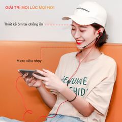 Tai nghe Gaming Sidotech G18 - Tai Nghe Điện Thoại Có Mic 360 Độ Chống Ồn, Âm Thanh Vòm 3D Cho Game Thủ