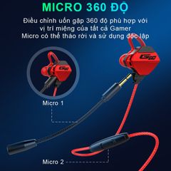 Tai nghe Gaming Sidotech G18 - Tai Nghe Điện Thoại Có Mic 360 Độ Chống Ồn, Âm Thanh Vòm 3D Cho Game Thủ