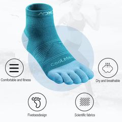 Tất 5 Ngón Chuyên Dụng Chạy Bộ Aonijie E4806 - Thể Thao Ngoài Trời Cho Nam Nữ, Chất Liệu Coolmax Thoáng Khí, Nhiều Màu Sắc