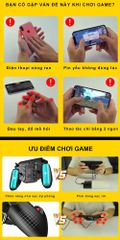 Tay cầm chơi game điện thoại SIDOTECH AK77 - Hỗ trợ tản nhiệt, Pin sạc 800mAh/1200mAh, Tương thích tất cả điện thoại thông minh, Không cần cài đặt ứng dụng