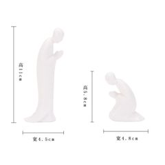 Tượng Gốm Tử Sa Trắng Nhà Sư Đứng và Cúi Lạy - Vật Phẩm Phong Thủy Tạo Bình An và Hoan Hỉ Cho Không Gian Sống