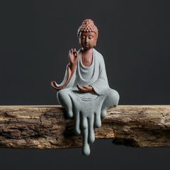 Tượng Phật A Di Đà Gốm Sứ Tự Nhiên - Vật Phẩm Phong Thủy Thiền Ấn Đẹp Để Thờ Cúng, Cầu Nguyện Bình An và Thịnh Vượng