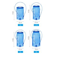 Vest nước chạy bộ Aonijie SD51 - Gọn nhẹ, tiện lợi, phù hợp cho chạy bộ, cắm trại, đạp xe, thể thao ngoài trời, dung tích 1-3L, màu xanh dương.