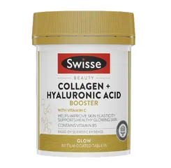 Viên uống đẹp da Swisse Beauty Collagen + Hyaluronic Acid