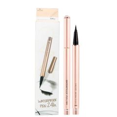 Bút Kẻ Mắt Vacosi 24h Waterproof Pen 0.05mm - Mực Đen Bóng, Đầu Siêu Mảnh, Đường Eyeliner Sắc Nét, Lâu Trôi, Mỹ Phẩm Chất Lượng