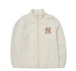 Áo khoác lông MLB New York Yankees 3AFDB0626-50CRS màu trắng