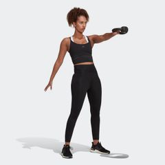 Áo Tank Top Lửng Adidas Hiit 45 Seconds HK4717 - Đen ôm vừa, Thoáng khí, Đồ Tập Gym Nữ, Lưu Ý Thể Thao Mệt Mỏi
