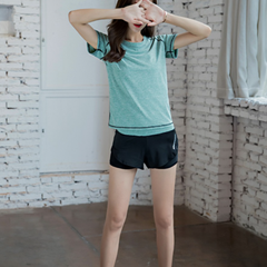 Áo Thun Nữ Tập Gym Yoga AMIN AM025 - Co Dãn 4 Chiều, Chất Liệu Mát Mẻ, Thời Trang Để Tập Luyện, Dành Cho Yoga, Gym, Zumba