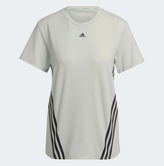 Áo thun thể thao nữ Adidas Trainicons 3-Stripes Tee HK6976 màu xanh nhạt