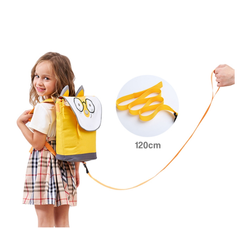 Balo Vải Konig Kids Nắp Gập Hình Cáo Vàng - Balo Đáng Yêu Cho Bé Đi Học, Đi Chơi - Chất Liệu Chống Thấm Nước, Thiết Kế Dễ Thương