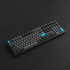 Bàn phím cơ Akko 3108 Plus Black & Cyan Fullsize 108 keys - Thiết kế LED độc đáo, Phụ kiện máy tính tương thích mọi thiết bị
