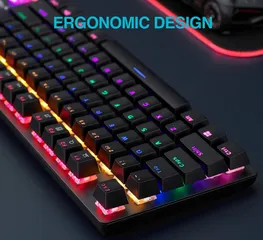 Bàn Phím Cơ Gaming Rapoo V500SE Blue Switch USB - LED Rainbow Hiệu Năng Cao, Phím Clicky Chuyên Dụng Cho Game Thủ