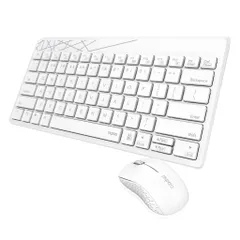 Bộ bàn phím và chuột không dây Rapoo 8000M - Phụ kiện máy tính thời trang, pin lâu dài, kết nối USB và Bluetooth, độ nhạy 1300 DPI.