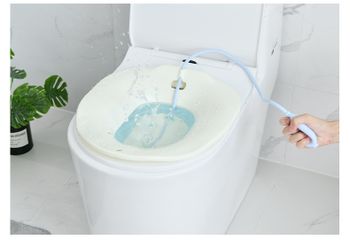 Chậu Xông Vùng Kín Sau Sinh Gấp Gọn Kèm Vòi Xịt - Thiết Kế Tiện Lợi Cho Mẹ, Chất Liệu Cao Cấp, Giảm Viêm Nhiễm