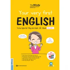 Combo 2 cuốn sách Your Very First English tự học nghe nói tiếng Anh Chuẩn – Dễ – Nhanh tập 1 + 2