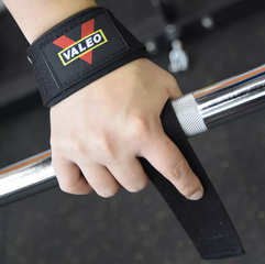 Dây Kéo Lưng Hỗ Trợ Tập Thể Hình Valeo - Lifting Straps Đệm Xốp, Chất Liệu Vải Cotton, Nylon - Phụ Kiện Tập Gym Chất Lượng Cao
