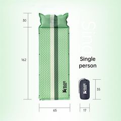 Đệm Ngủ Gấp Gọn NatureHike Black Dog - Đệm Cao Su Non với Gối Hơi Tiện Lợi, Thoải Mái, Dễ Dàng Vệ Sinh, Mẫu Mới Thanh Lịch