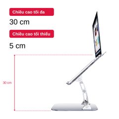 Giá Đỡ Máy Tính, Laptop Hợp Kim Nhôm Tamayoko FS-088 - Thiết Kế Công Thái Học, Chống Mỏi Cổ Vai, Phù Hợp Macbook 10-15.6 inch